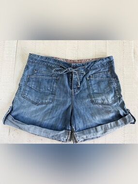 Women’s Vintage Y2K Lucky Brand Roll Up Double Pocket Denim Shorts size 29/8